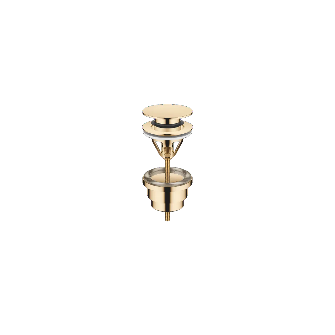 Dornbracht Ablaufgarnitur mit Druckverschluss SERIENNEUTRAL Messing (23kt Gold), 1 1/4" für Becken mit Überlauf