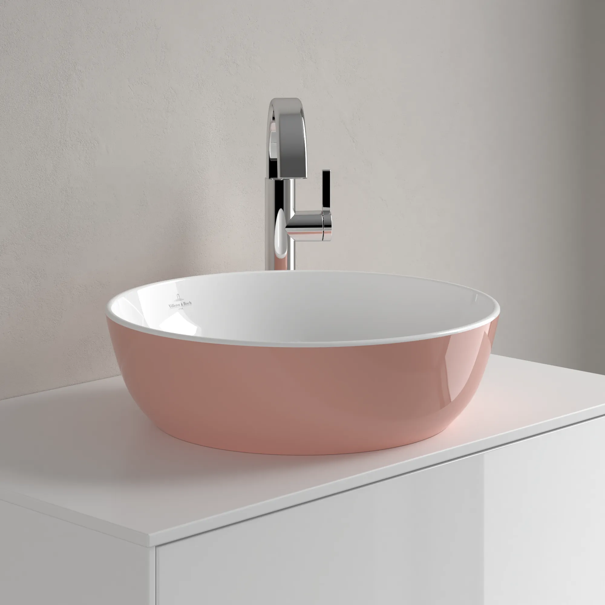 Villeroy & Boch Aufsatzwaschtisch aus TitanCeram „Artis“ ⌀ 430 mm in Powder
