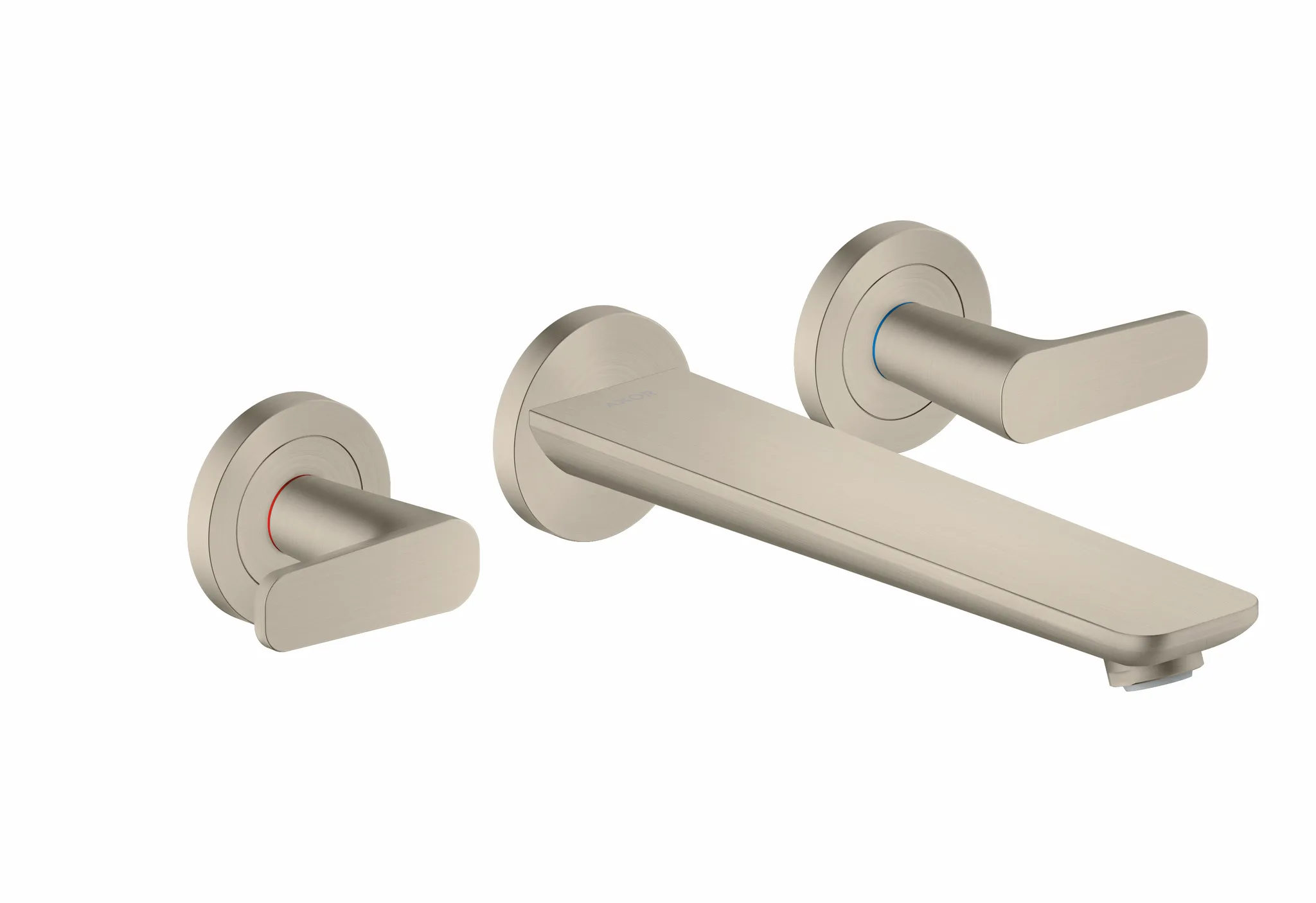 Hansgrohe AXOR Citterio C 3-Loch Wannenarmatur Unterputz Wandmontage Brushed Nickel