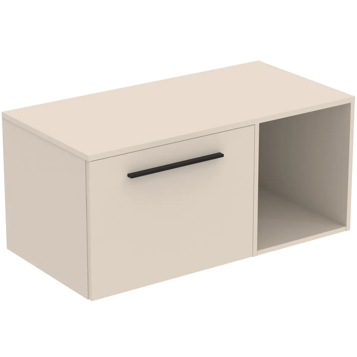 Ideal Standard i.life B 100cm Möbel-Set 1 Auszug Schwarz Sandbeige matt