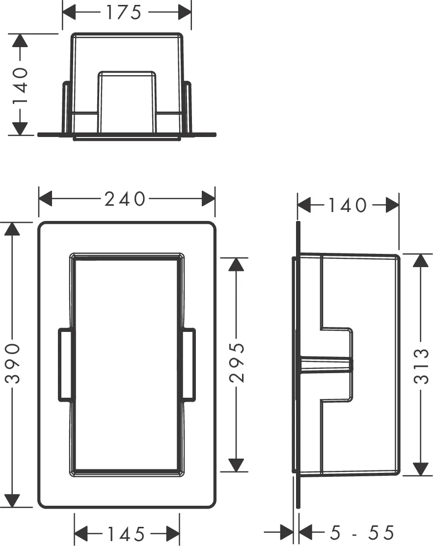 Hansgrohe Modul „XtraStoris Rock“ Hansgrohe Modul „XtraStoris Rock“