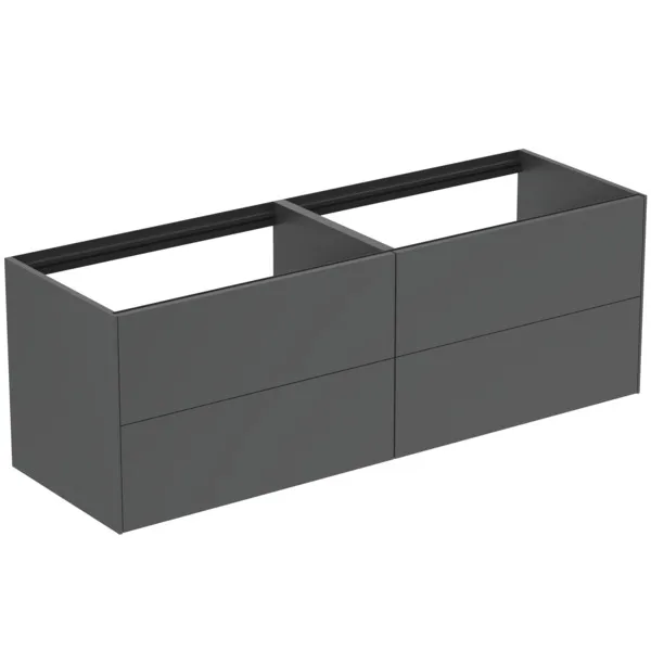 Ideal Standard Waschtischunterschrank Conca, 4 Auszüge, anthrazit Ideal Standard Waschtischunterschrank Conca, 4 Auszüge, anthrazit