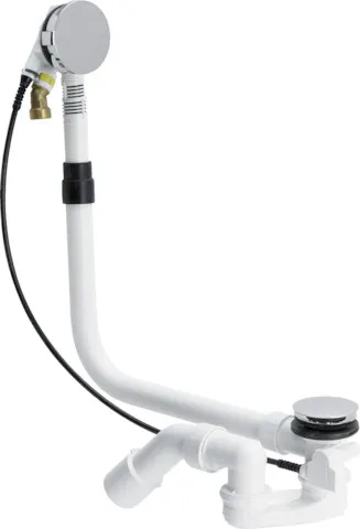 Viega Ab- und Überlaufgarnitur mit Zulauffunktion Modell 6161.60 „Multiplex Trio“ 6161.60 in 725 mm × DN40 / 50 verchromt 11 cm Viega Ab- und Überlaufgarnitur mit Zulauffunktion Modell 6161.60 „Multiplex Trio“ 6161.60 in 725 mm × DN40 / 50 verchromt 11 cm