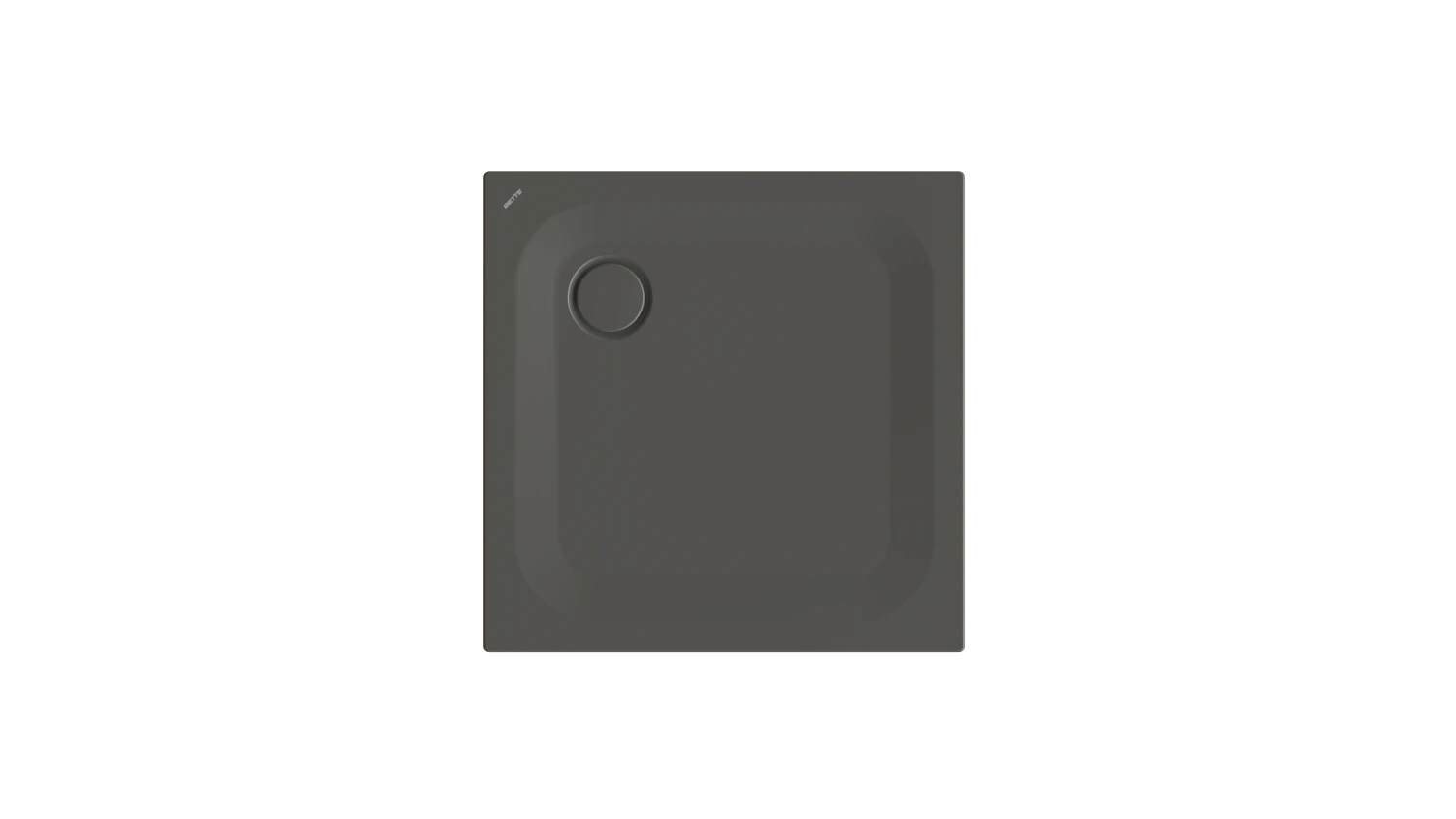 Bette quadrat Duschwanne „BetteUltra“ 800 × 800 mm mit BetteAntirutsch Pro, ohne Oberflächenveredelung, mit Minimum-Wannenträger, in Anthracite Bette quadrat Duschwanne „BetteUltra“ 800 × 800 mm mit BetteAntirutsch Pro, ohne Oberflächenveredelung, mit Minimum-Wannenträger, in Anthracite