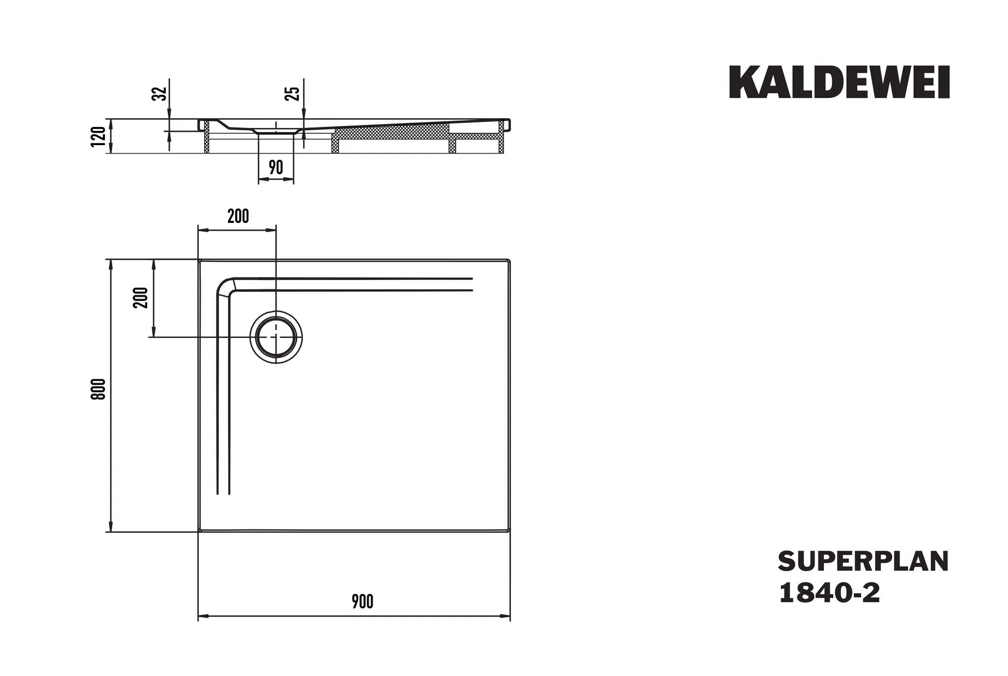 Kaldewei Duschwanne „Superplan“ 80 × 90 cm ohne Oberflächenbeschichtung, mit Antislip Secure Plus, in alpinweiß Kaldewei Duschwanne „Superplan“ 80 × 90 cm ohne Oberflächenbeschichtung, mit Antislip Secure Plus, in alpinweiß