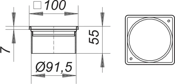 Aufsatzrahmen V, S 10/100 Aufsatzrahmen V, S 10/100