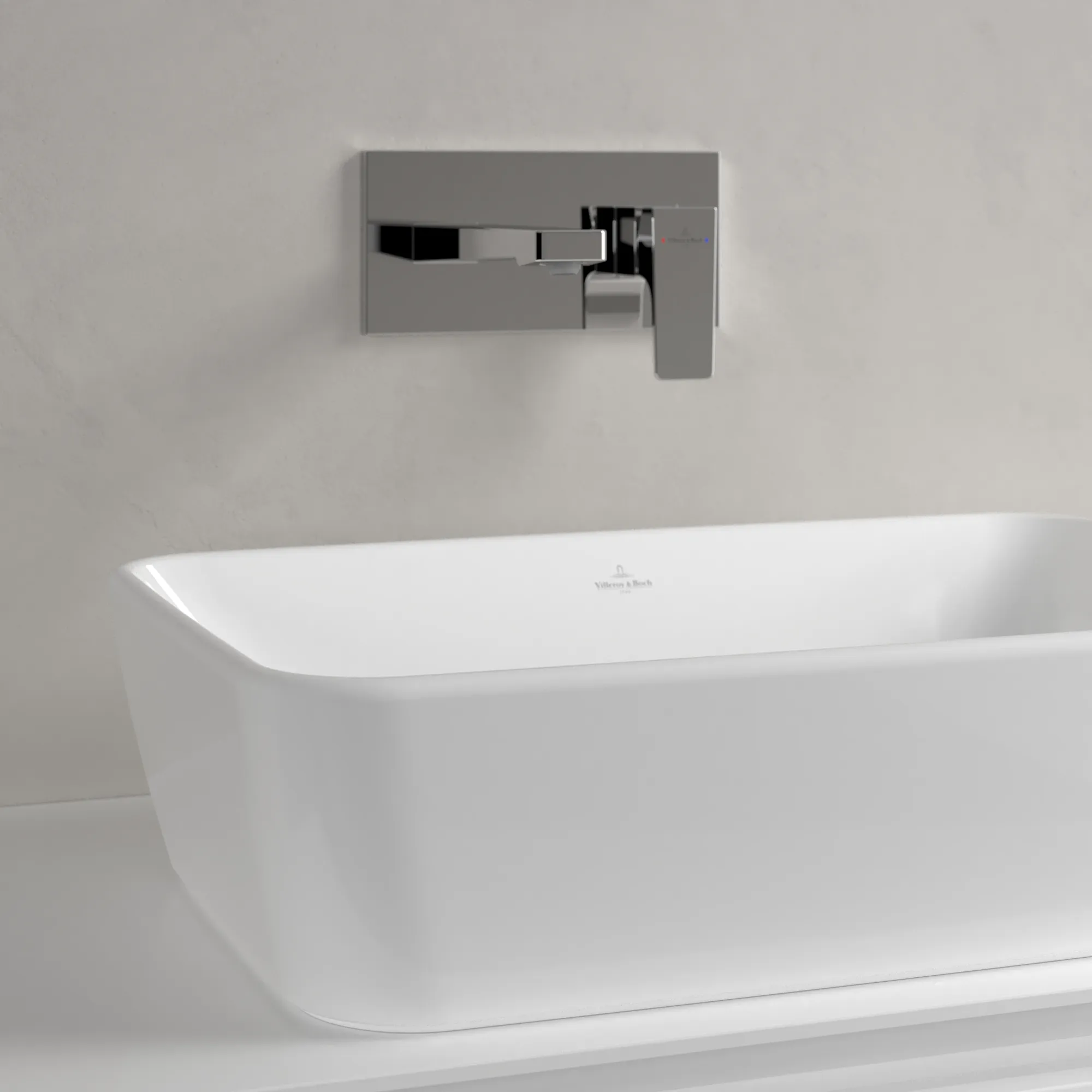 Villeroy & Boch Aufsatzwaschtisch „Architectura“ 600 × 405 × 155 mm in Weiß Alpin Villeroy & Boch Aufsatzwaschtisch „Architectura“ 600 × 405 × 155 mm in Weiß Alpin