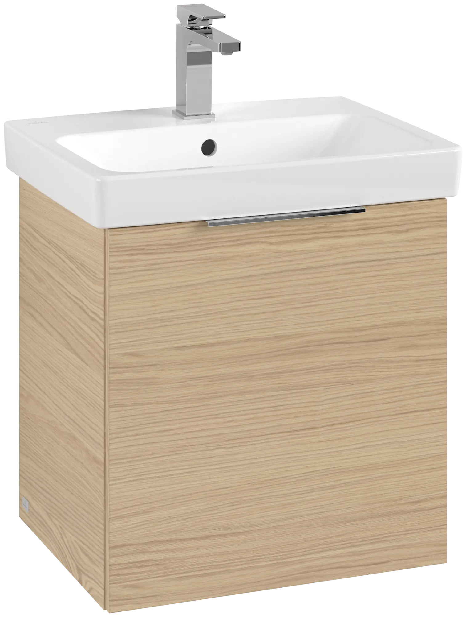 Villeroy & Boch Waschtischunterschrank „Architectura“ 500 × 520 mm Nordic Oak, Anschlag links