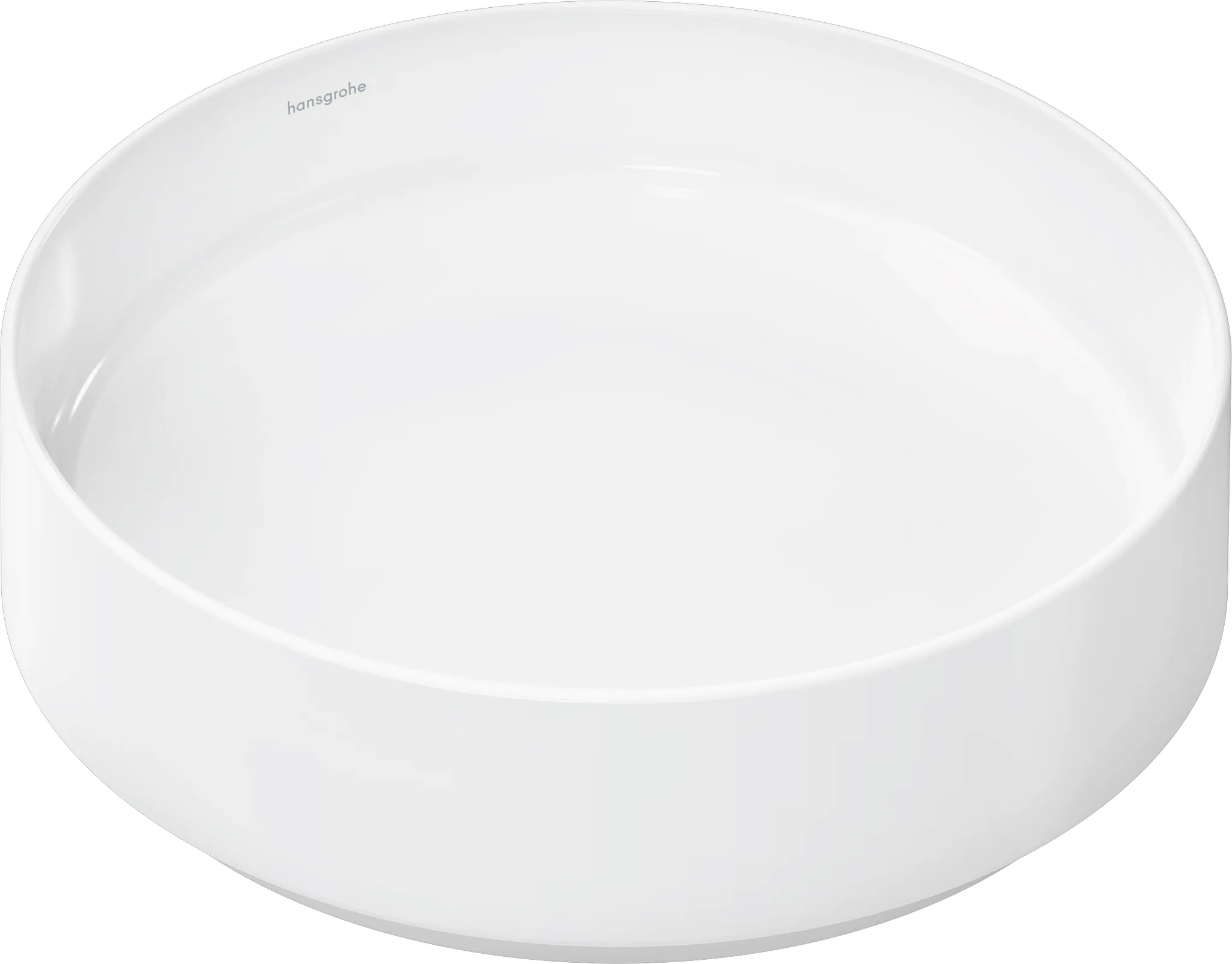 Xuniva Evo S Aufsatzwaschtisch 400/400 ohne Hahnloch und Überlauf, SmartClean, HygieneEffect, Weiß