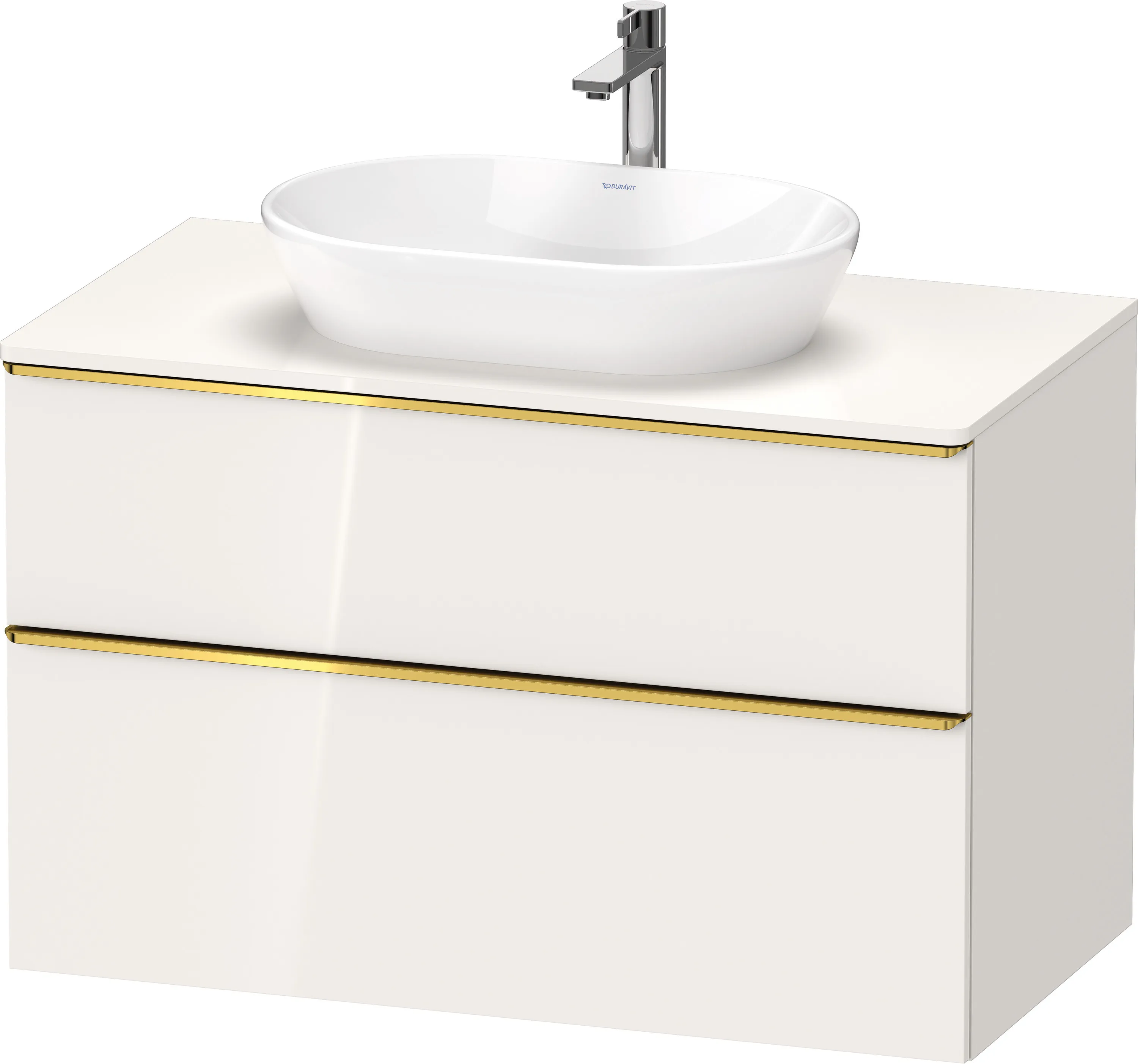 Duravit Waschtischunterschrank wandhängend „D-Neo“ 100 × 66,4 × 55 cm Weiß Hochglanz