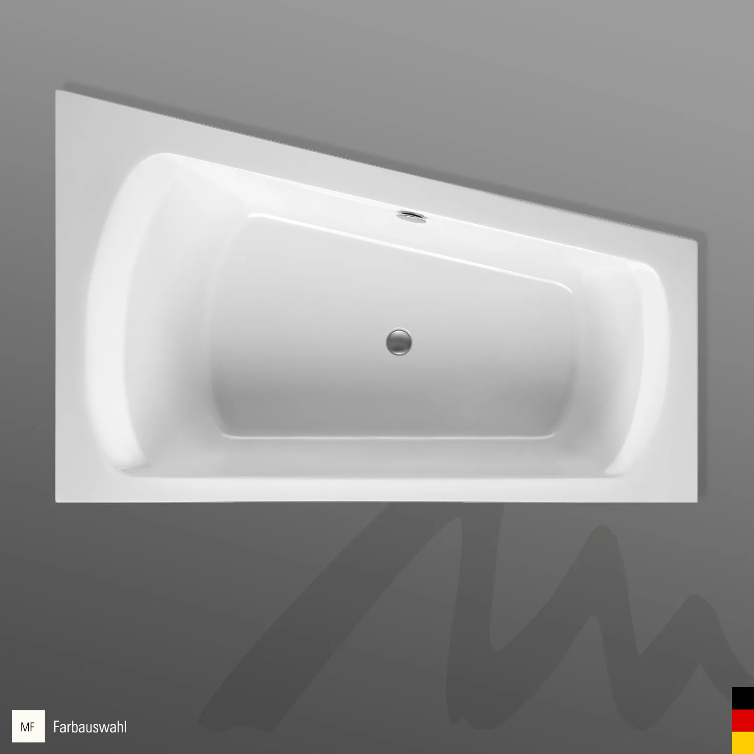 Mauersberger Acryl-Badewanne senecio 170⁄105 links, 1700x1050x505, rein-weiß