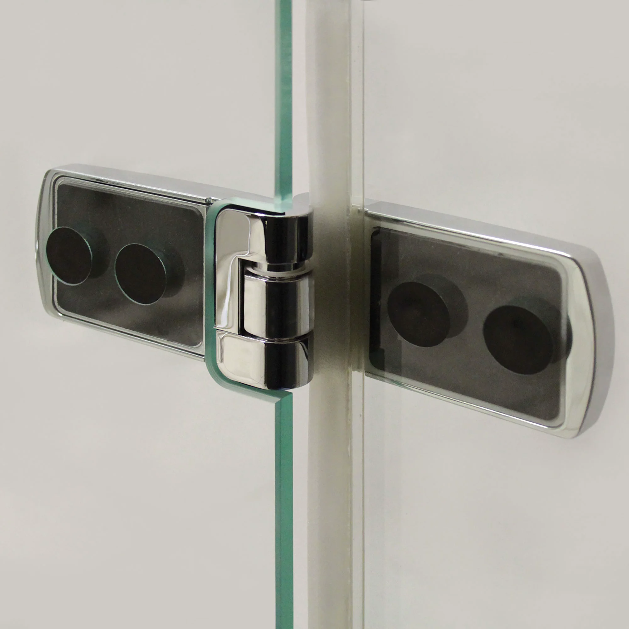 Breuer QUICK 72 Avanta Drehtür mit Festteil, Alu chromeffekt, 900 mm, 8 mm Sicherheitsglas mit CER+ Glasbeschichtung