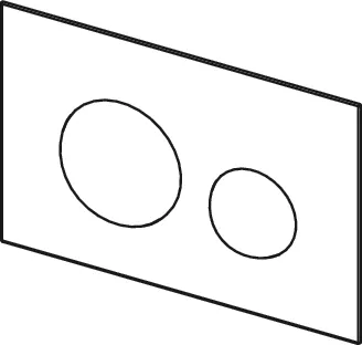 loop Blendenträger für WC-Betätigungsplatte, befliesbar
