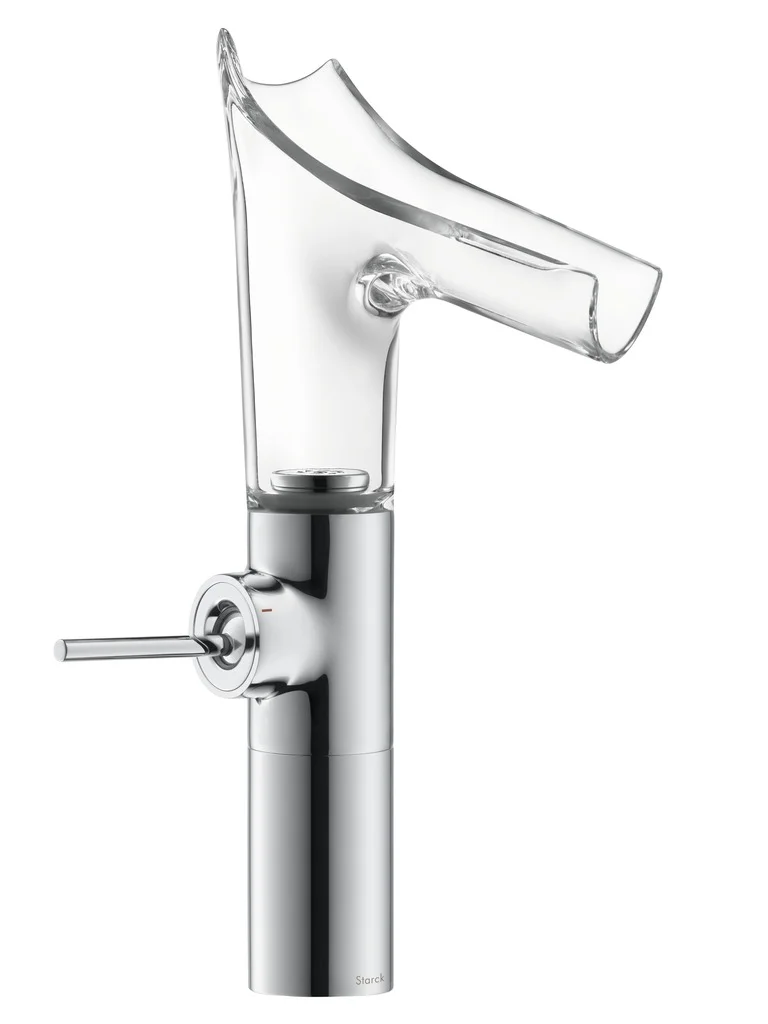 Hansgrohe AXOR Starck V Einhebel-Waschtischmischer chrom, Ausladung 125 mm, Auslaufhöhe 220 mm, ComfortZone 220, Laminarstrahl, Pingriff, spülmaschinengeeignet Hansgrohe AXOR Starck V Einhebel-Waschtischmischer chrom, Ausladung 125 mm, Auslaufhöhe 220 mm, ComfortZone 220, Laminarstrahl, Pingriff, spülmaschinengeeignet
