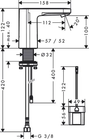 WTM Elektronik Vernis Blend Batterieversion für Kaltwasser chrom WTM Elektronik Vernis Blend Batterieversion für Kaltwasser chrom