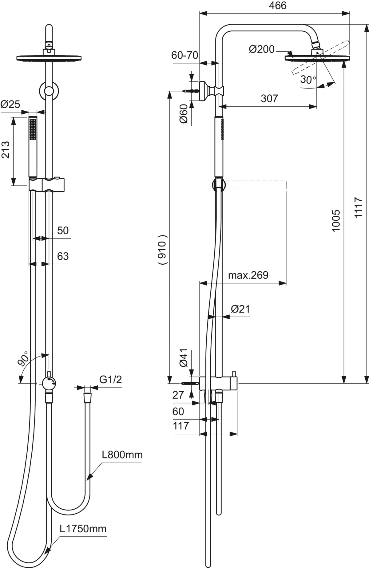 Ideal Standard Duschsystem „Idealrain“ Ideal Standard Duschsystem „Idealrain“