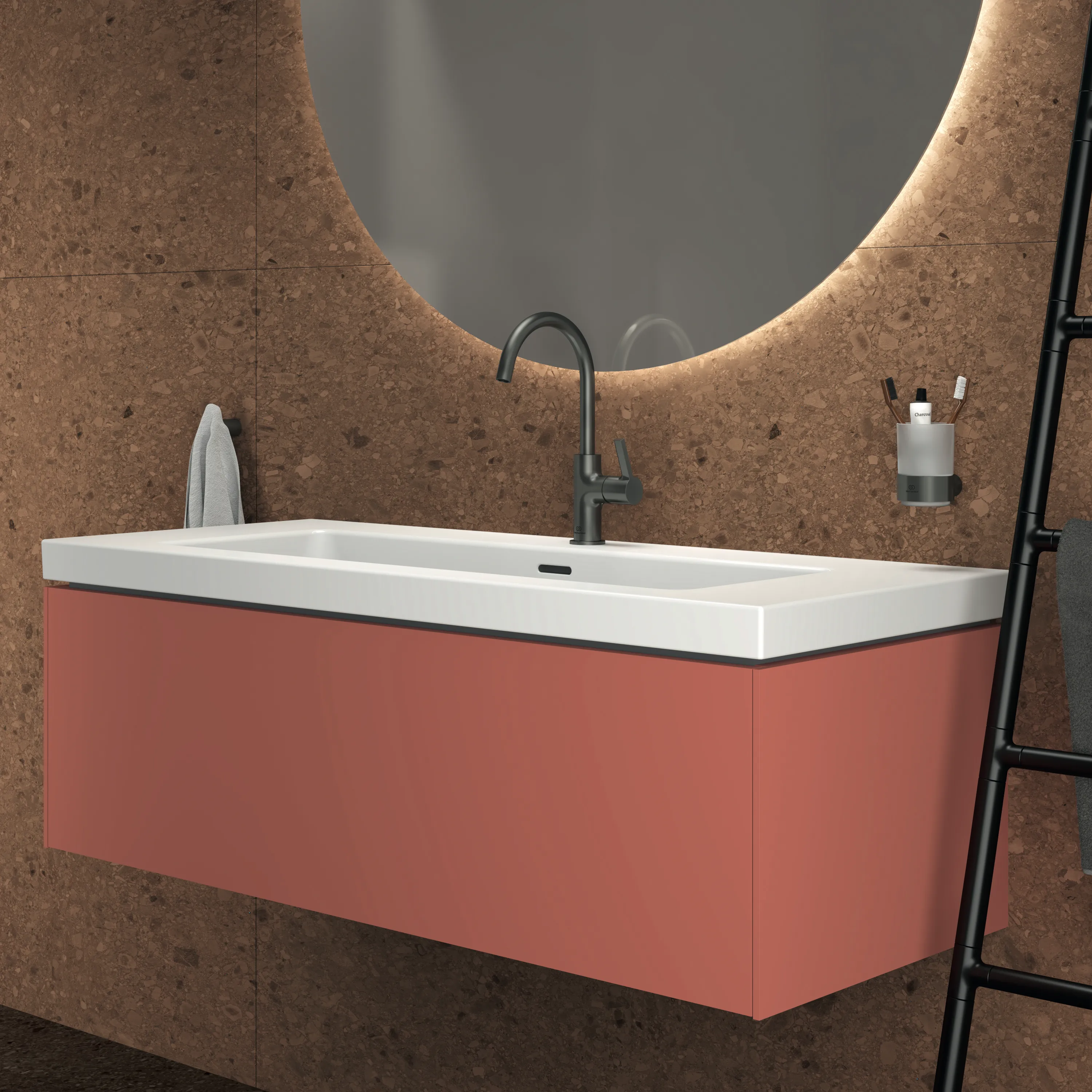 Ideal Standard Möbelwaschtischunterschrank Conca 1 Auszug 1200x505x370mm Sunset
