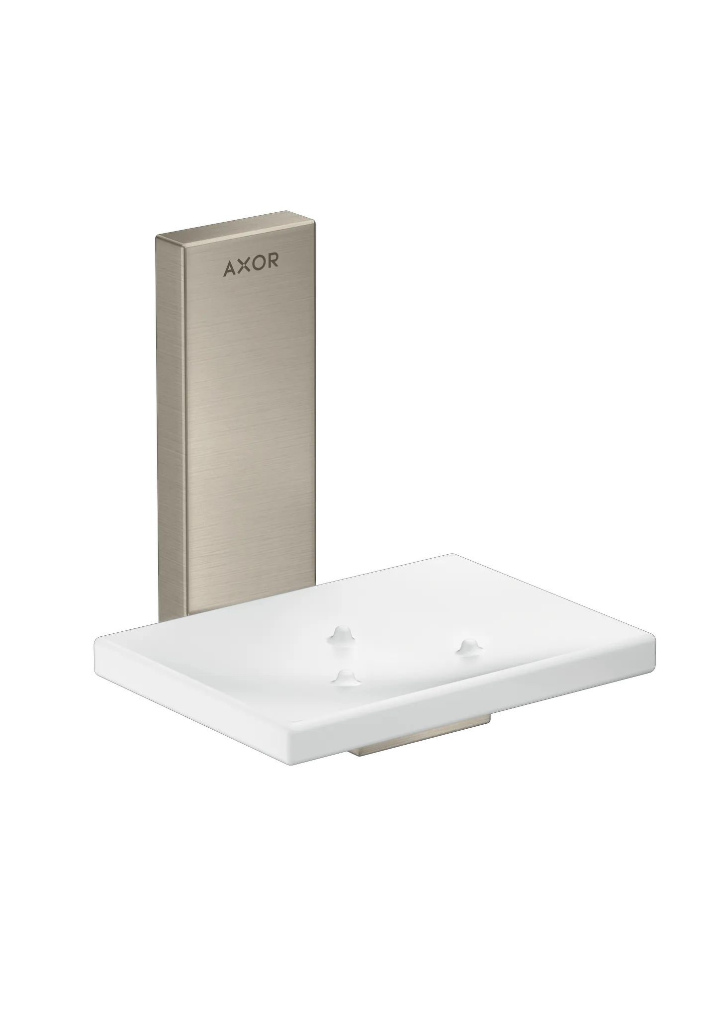 Hansgrohe AXOR Universal Rectangular Seifenschale, Brushed Nickel Hansgrohe AXOR Universal Rectangular Seifenschale, Brushed Nickel