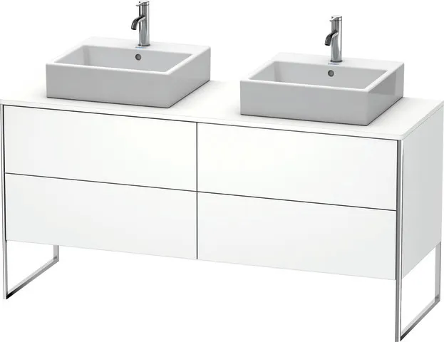 Duravit Waschtischunterschrank bodenstehend „XSquare“ 160 × 77,8 × 54,8 cm Weiß Matt