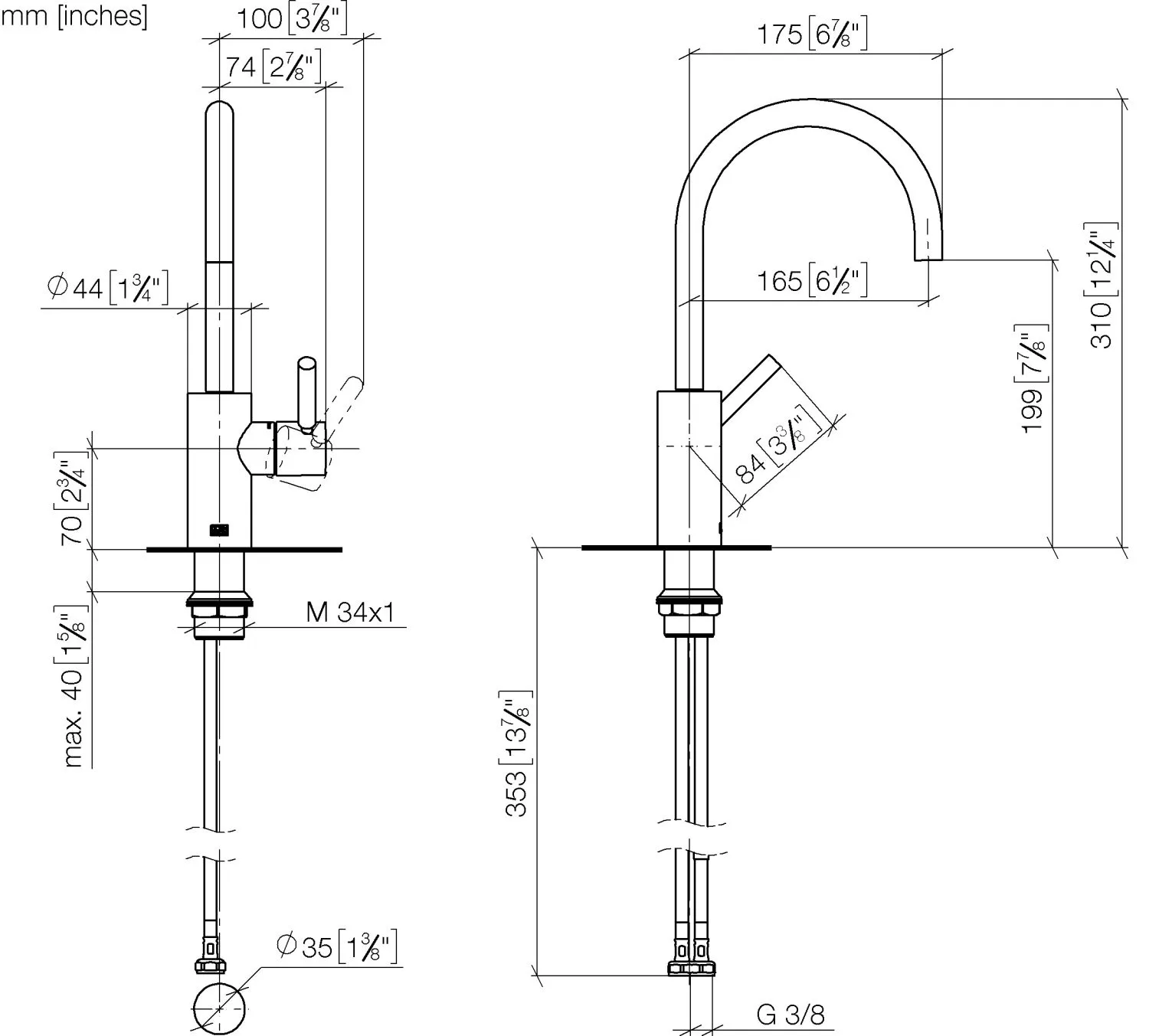 Waschtisch-Einhandbatterie ohne Ablaufgarnitur META Chrom 33565661 Waschtisch-Einhandbatterie ohne Ablaufgarnitur META Chrom 33565661
