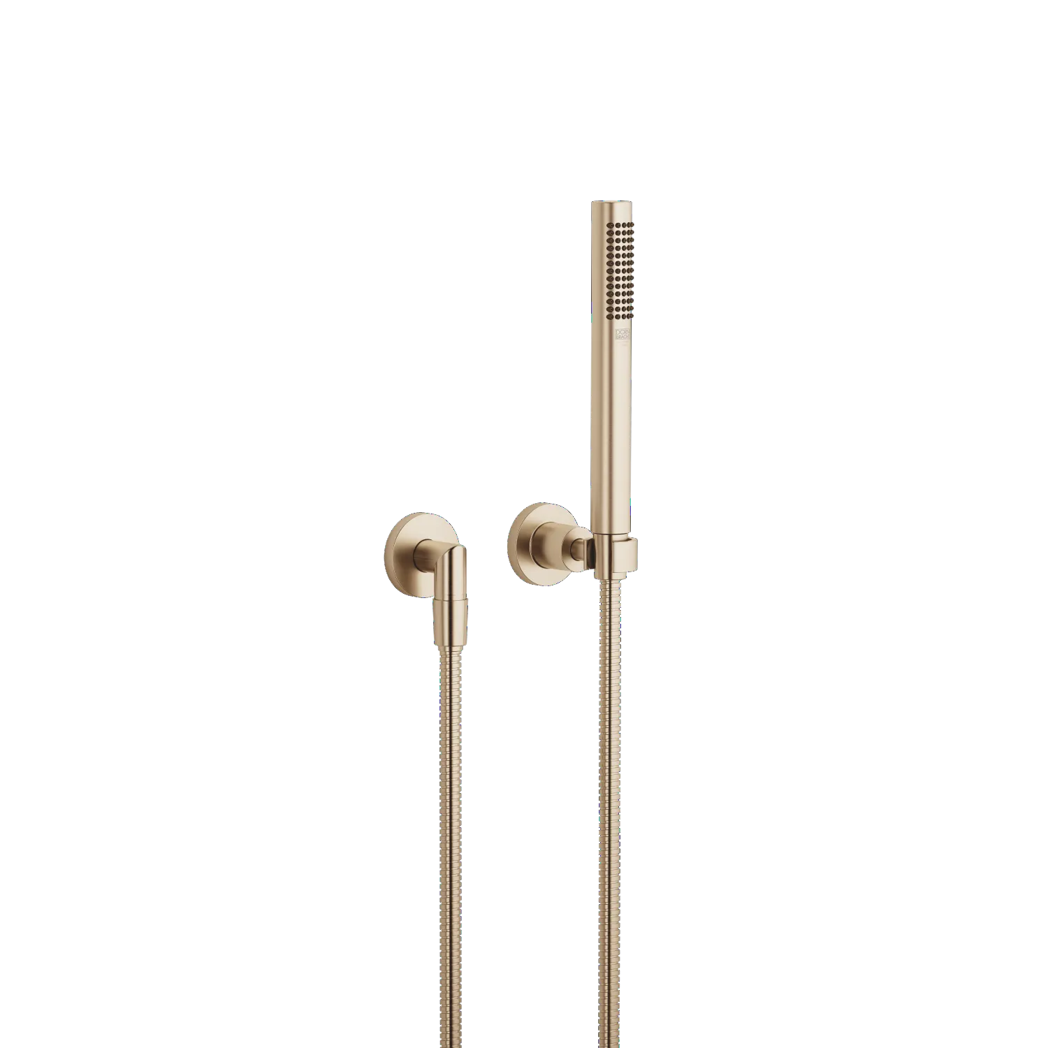 Dornbracht TARA Schlauchbrausegarnitur mit Einzelrosetten - Champagne gebürstet (22kt Gold)