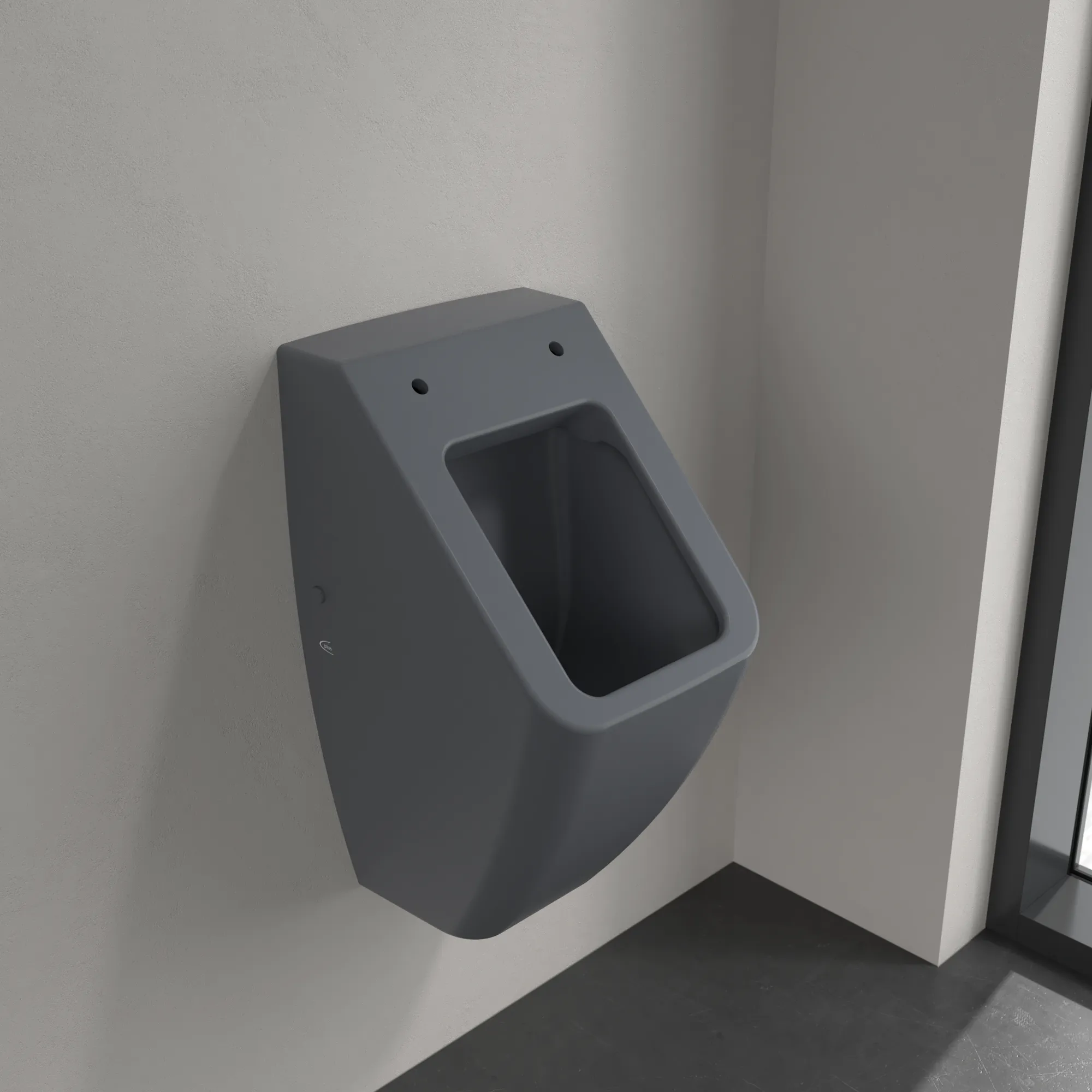 Absaug-Urinal DirectFlush „Venticello“, Befestigung verdeckt, ohne Zielobjekt, Zulauf verdeckt 28,5 × 32 × 54,5 cm in Graphite Absaug-Urinal DirectFlush „Venticello“, Befestigung verdeckt, ohne Zielobjekt, Zulauf verdeckt 28,5 × 32 × 54,5 cm in Graphite