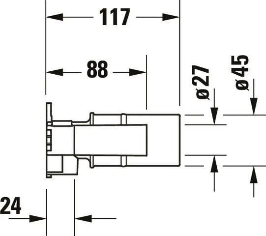 Duravit Unterputz-Armatur „Zubehör Armaturen“ Duravit Unterputz-Armatur „Zubehör Armaturen“