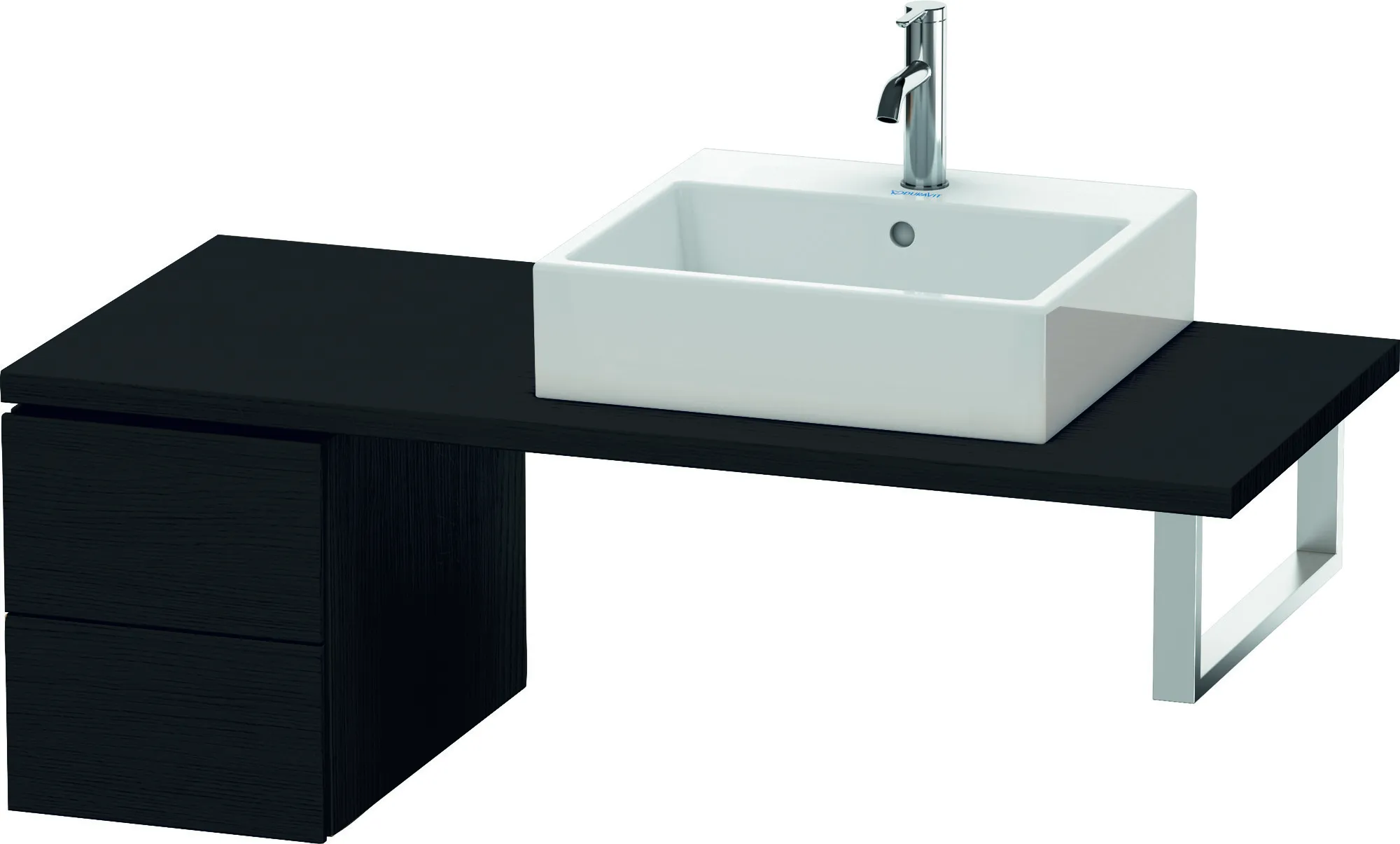 Duravit Unterschrank für Konsole „L-Cube“ 32 × 40 × 54,7 cm Eiche Schwarz