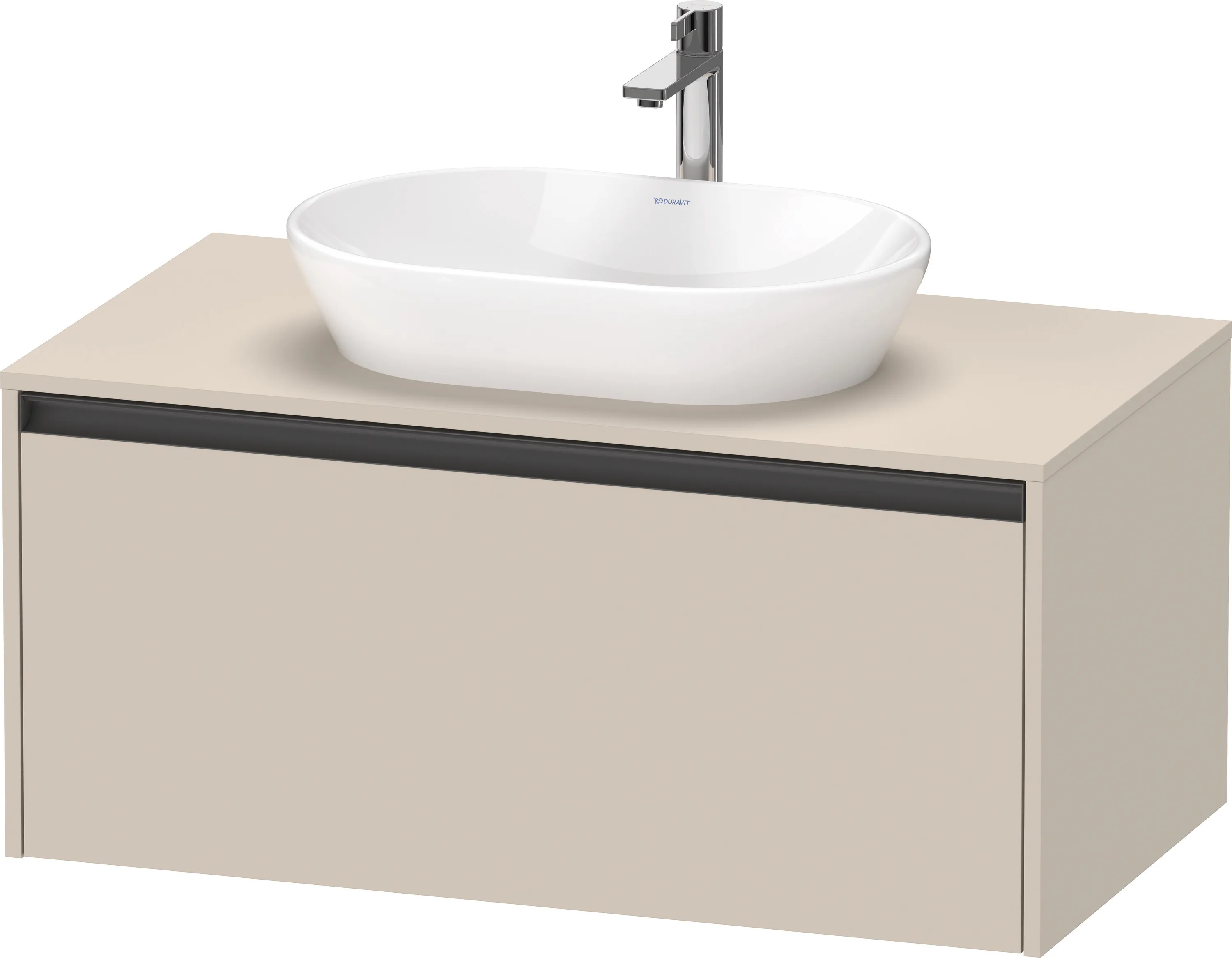 Duravit Waschtischunterschrank wandhängend „Ketho.2“ 100 × 45,9 × 55 cm in Taupe Supermatt Duravit Waschtischunterschrank wandhängend „Ketho.2“ 100 × 45,9 × 55 cm in Taupe Supermatt