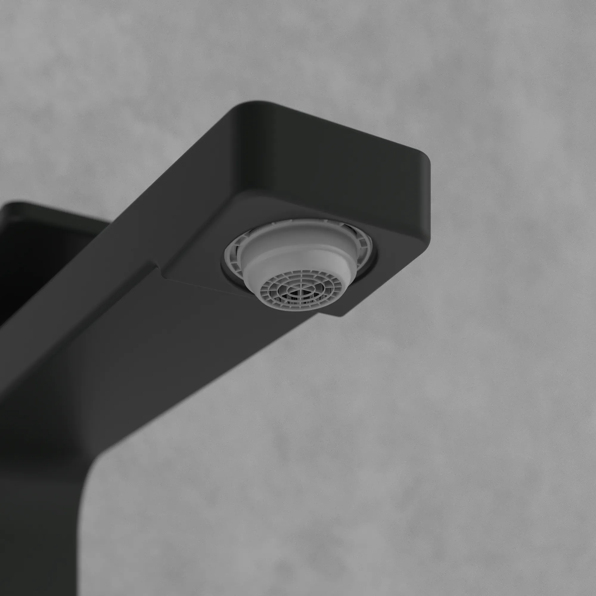 Einhand-Waschtischarmatur „Architectura Square“ 21,1 cm Ausladung 176 mm in Matt Black Einhand-Waschtischarmatur „Architectura Square“ 21,1 cm Ausladung 176 mm in Matt Black