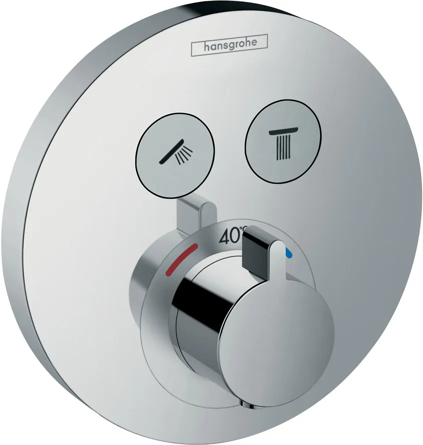 Thermostat Unterputz ShowerSelect S Fertigset 2 Verbraucher chrom