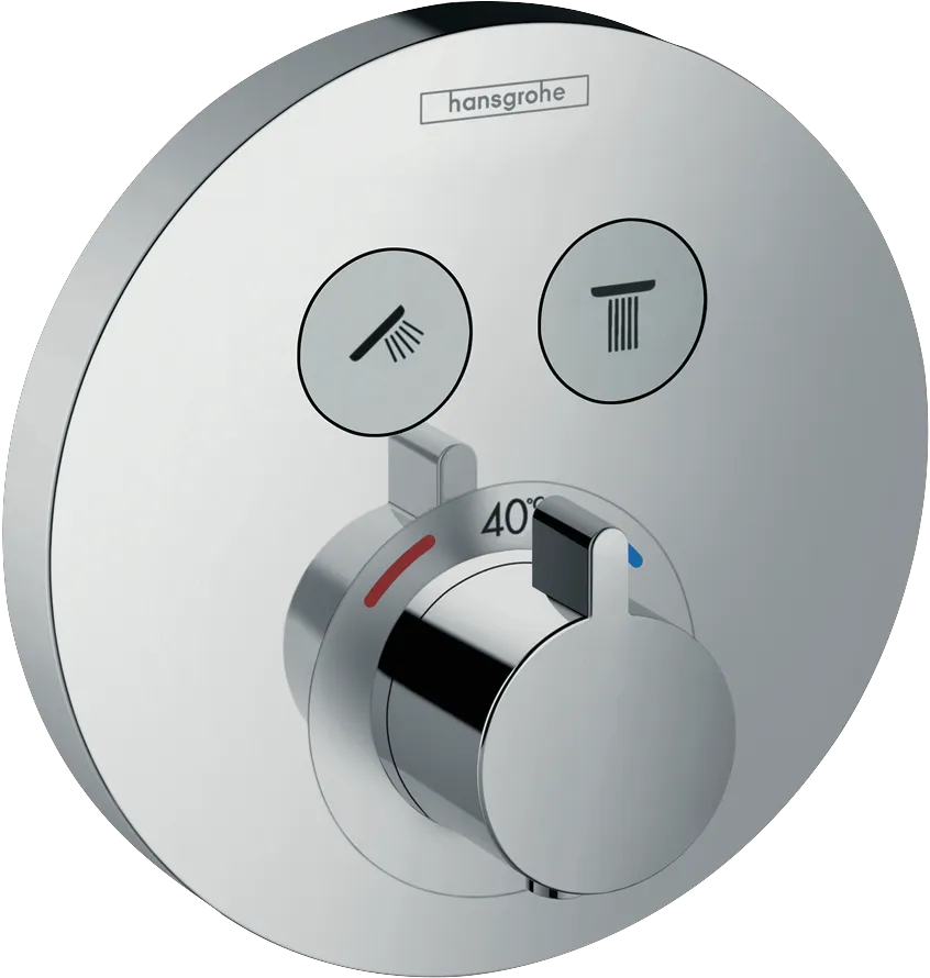 Thermostat Unterputz ShowerSelect S Fertigset 2 Verbraucher chrom Thermostat Unterputz ShowerSelect S Fertigset 2 Verbraucher chrom