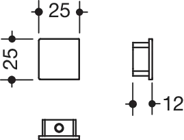 HEWI Profilkappe in Signalweiß matt HEWI Profilkappe in Signalweiß matt