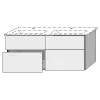 Sanipa Waschtischunterschrank „3way“ passend zu Keramik-Waschtische Renova Plan Slim von Geberit 1284 × 582 × 472 mm in Weiß (glanz) Sanipa Waschtischunterschrank „3way“ passend zu Keramik-Waschtische Renova Plan Slim von Geberit 1284 × 582 × 472 mm in Weiß (glanz)