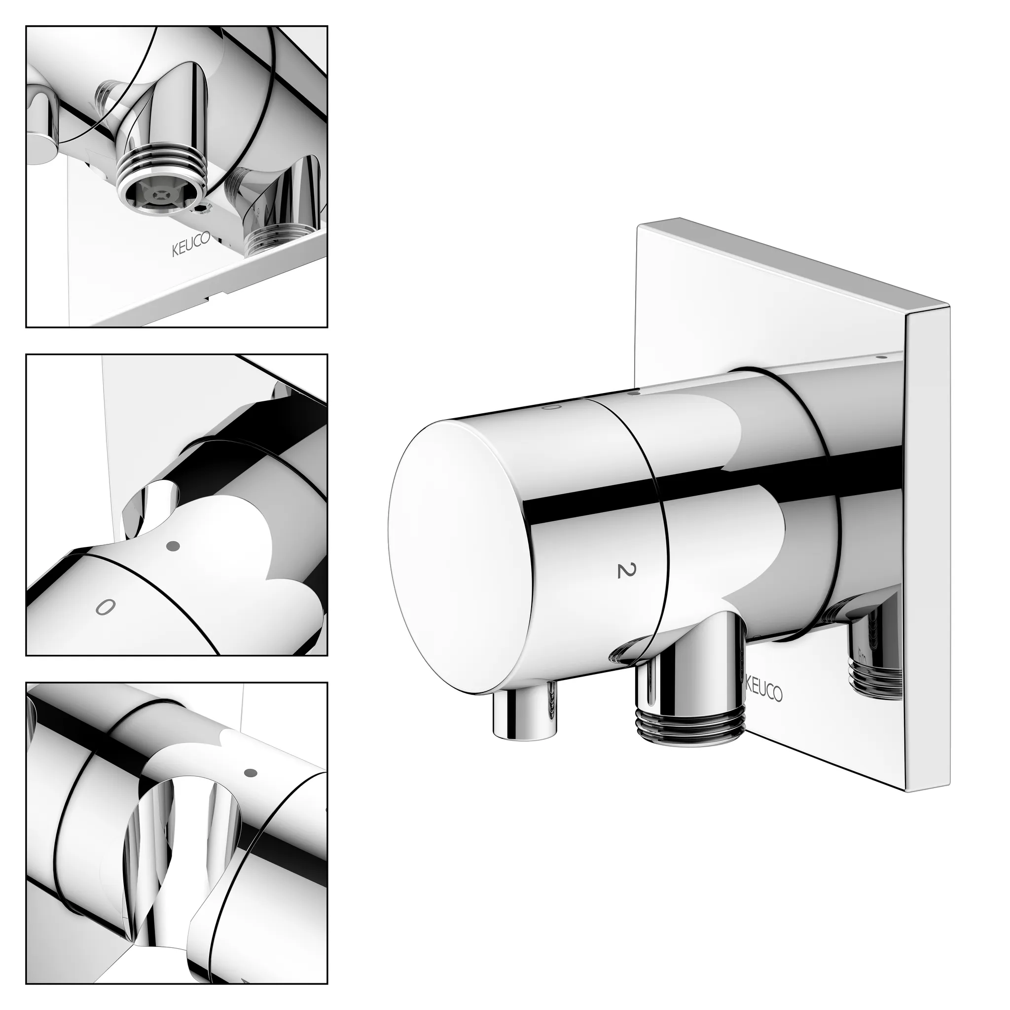 IXMO 59557011202 2-Wege Ab- u. Umstellventil UP mit Schlauchanschl./Brauseh. IXMO Comfort, eckig verchromt IXMO 59557011202 2-Wege Ab- u. Umstellventil UP mit Schlauchanschl./Brauseh. IXMO Comfort, eckig verchromt