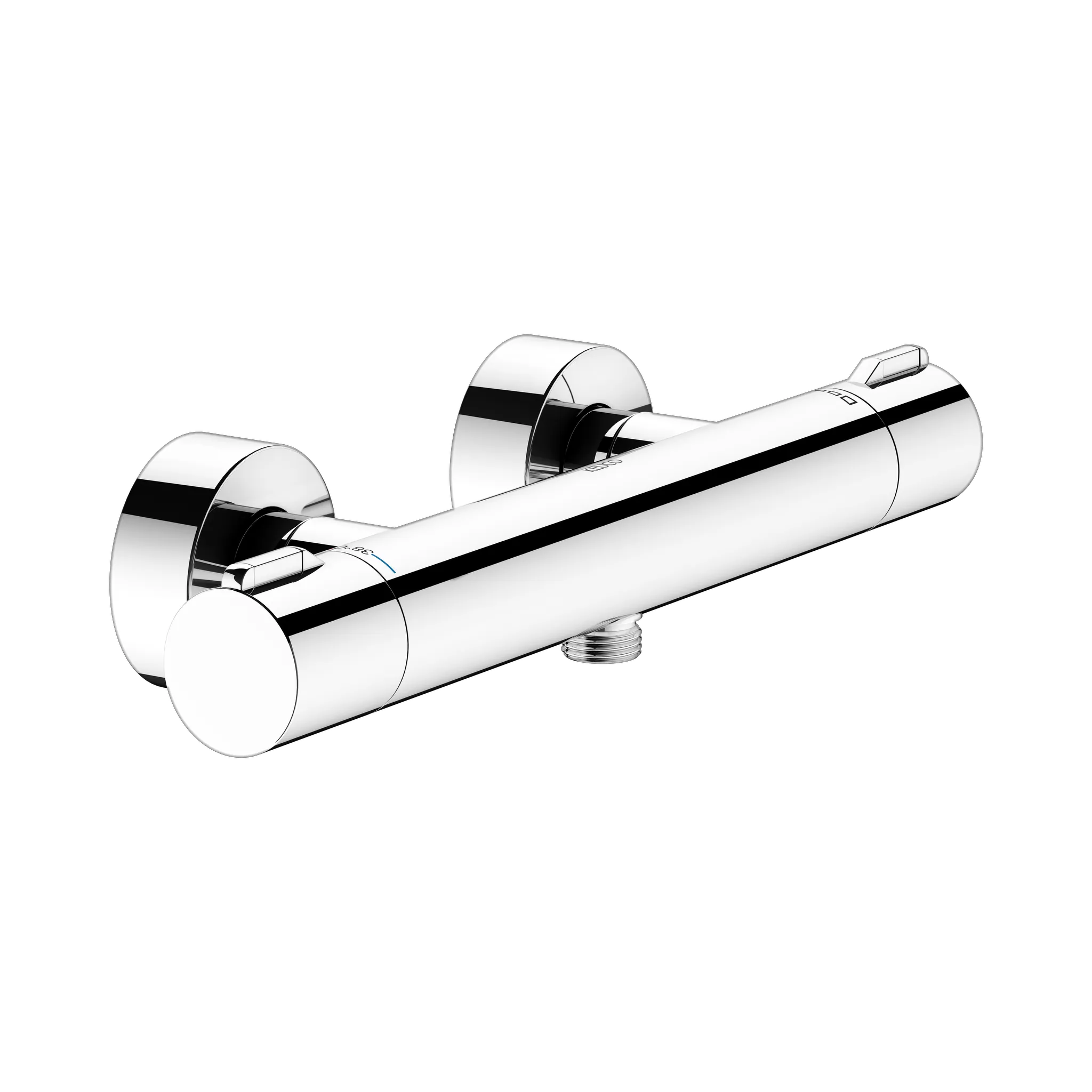 KEUCO PLAN BLUE Thermostat-Brausearmatur Aufputz verchromt