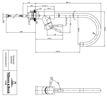 Villeroy & Boch Küchenarmatur „Umbrella“ Ausladung 180 mm Villeroy & Boch Küchenarmatur „Umbrella“ Ausladung 180 mm
