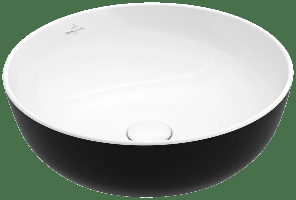 Villeroy & Boch Artis Aufsatzwaschbecken TitanCeram 430x430mm Coal Black