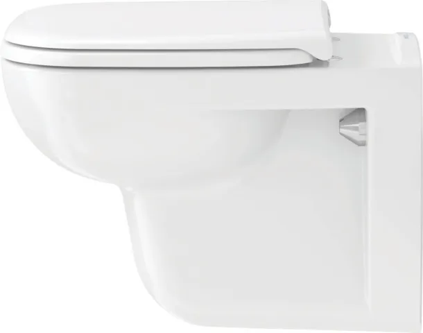 Duravit WC-Sitz Compact „D-Code“ 36 × 43 × 4 cm in, Scharniere Edelstahl Duravit WC-Sitz Compact „D-Code“ 36 × 43 × 4 cm in, Scharniere Edelstahl