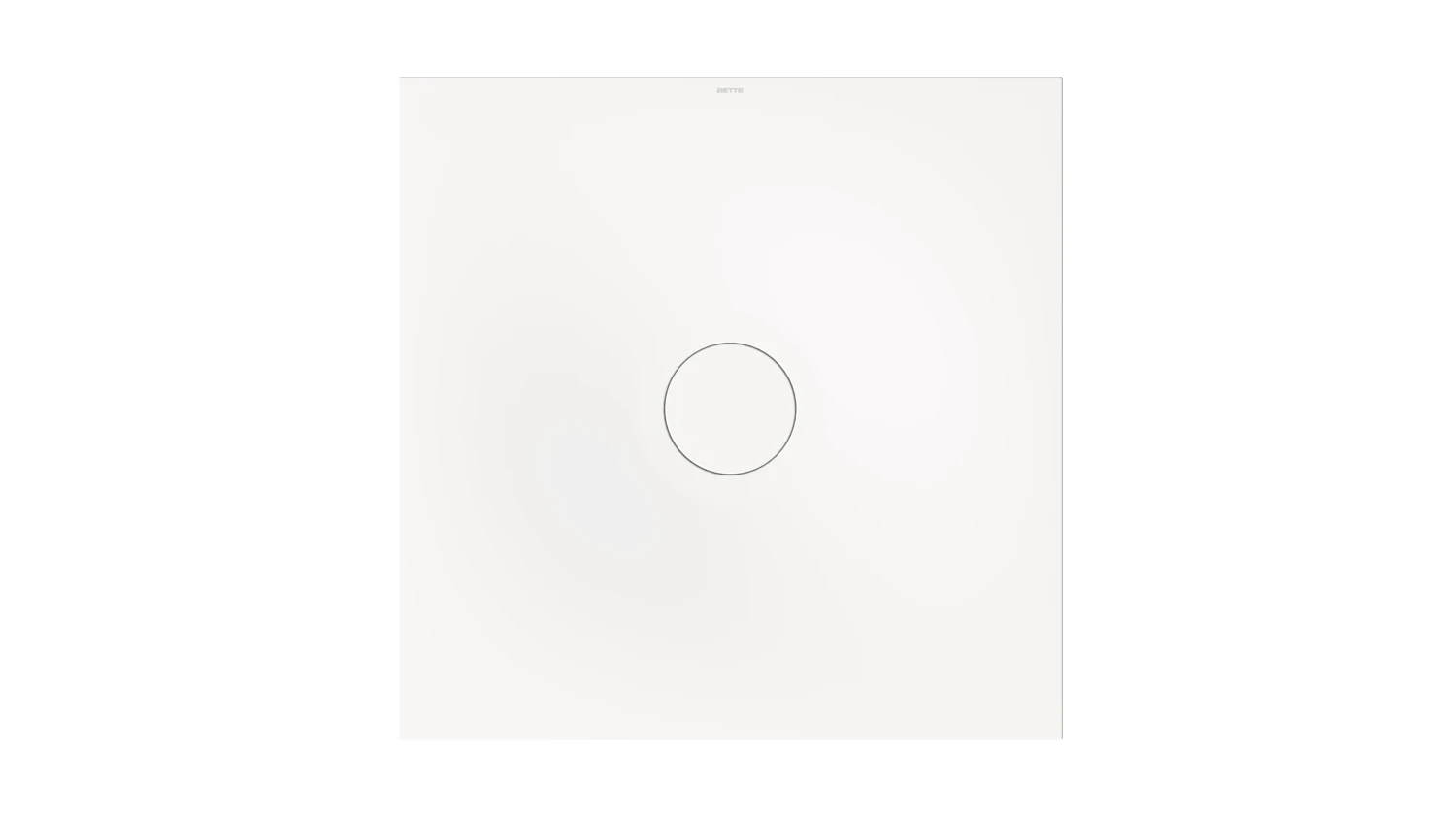 Bette quadrat Duschwanne „BetteAir“ 1000 × 1000 mm mit BetteAntirutsch Sense, ohne Oberflächenveredelung, mit Minimum-Wannenträger, in Weiß