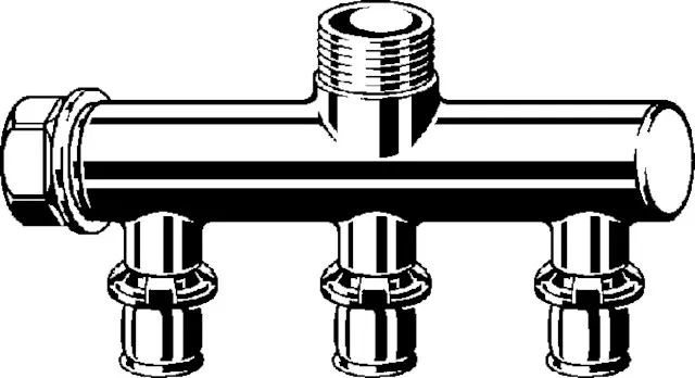 Viega „Sanfix P“ Verteiler 3-fach Viega „Sanfix P“ Verteiler 3-fach