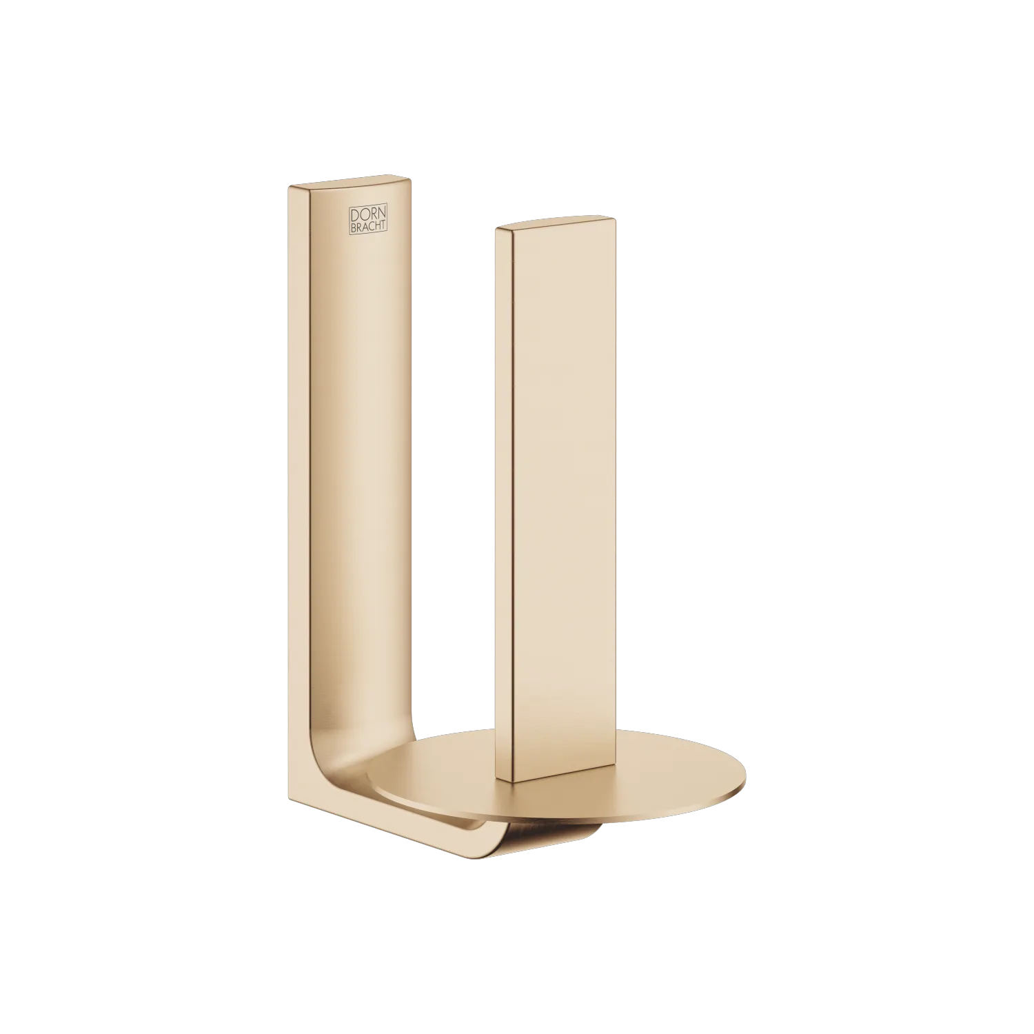 Dornbracht Reserve-Papierrollenhalter Light Gold gebürstet PVD, Stichmaß 61 mm, Breite 90 mm, Höhe 155 mm, Ausladung 130 mm