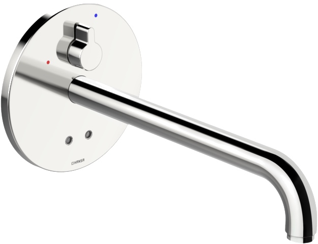 Hansa Waschtischarmatur, elektronisch „Electra“ Ausladung 310 mm in Chrom Hansa Waschtischarmatur, elektronisch „Electra“ Ausladung 310 mm in Chrom