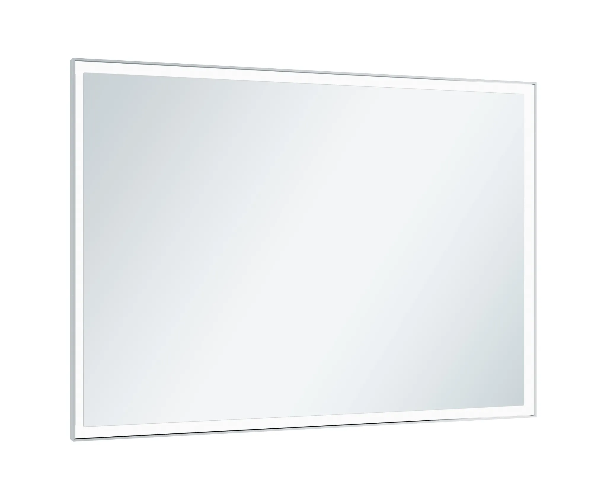 KEUCO Spiegel „Royal Lumos“ in Silber (eloxiert), mit Spiegelheizung 900 × 650 mm
