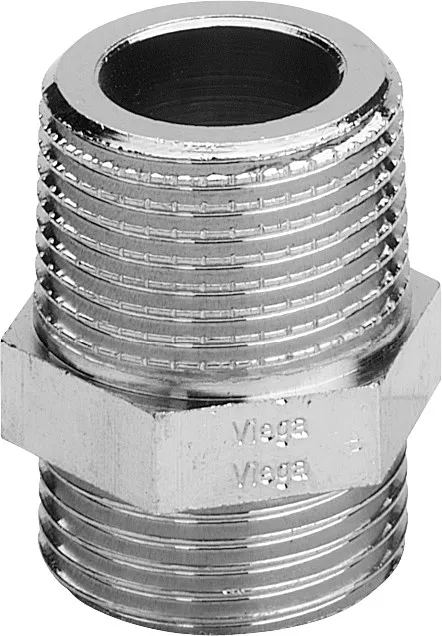 Viega „Sanfix“ Gewindestutzen vernickelt 3/4″ × 3/4″ Viega „Sanfix“ Gewindestutzen vernickelt 3/4″ × 3/4″