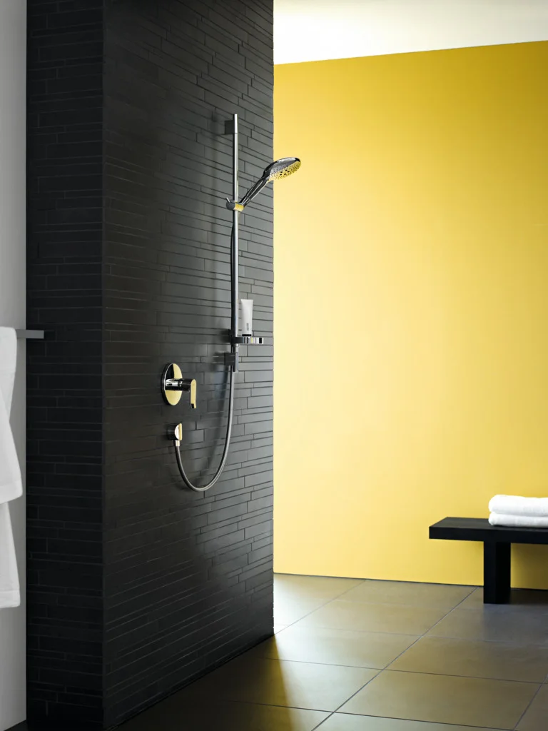 Hansgrohe Brausenmischer Unterputz Metris Fertigset chrom – Keramikmischsystem mit einstellbarer Temperaturbegrenzung und Schalldämpfer