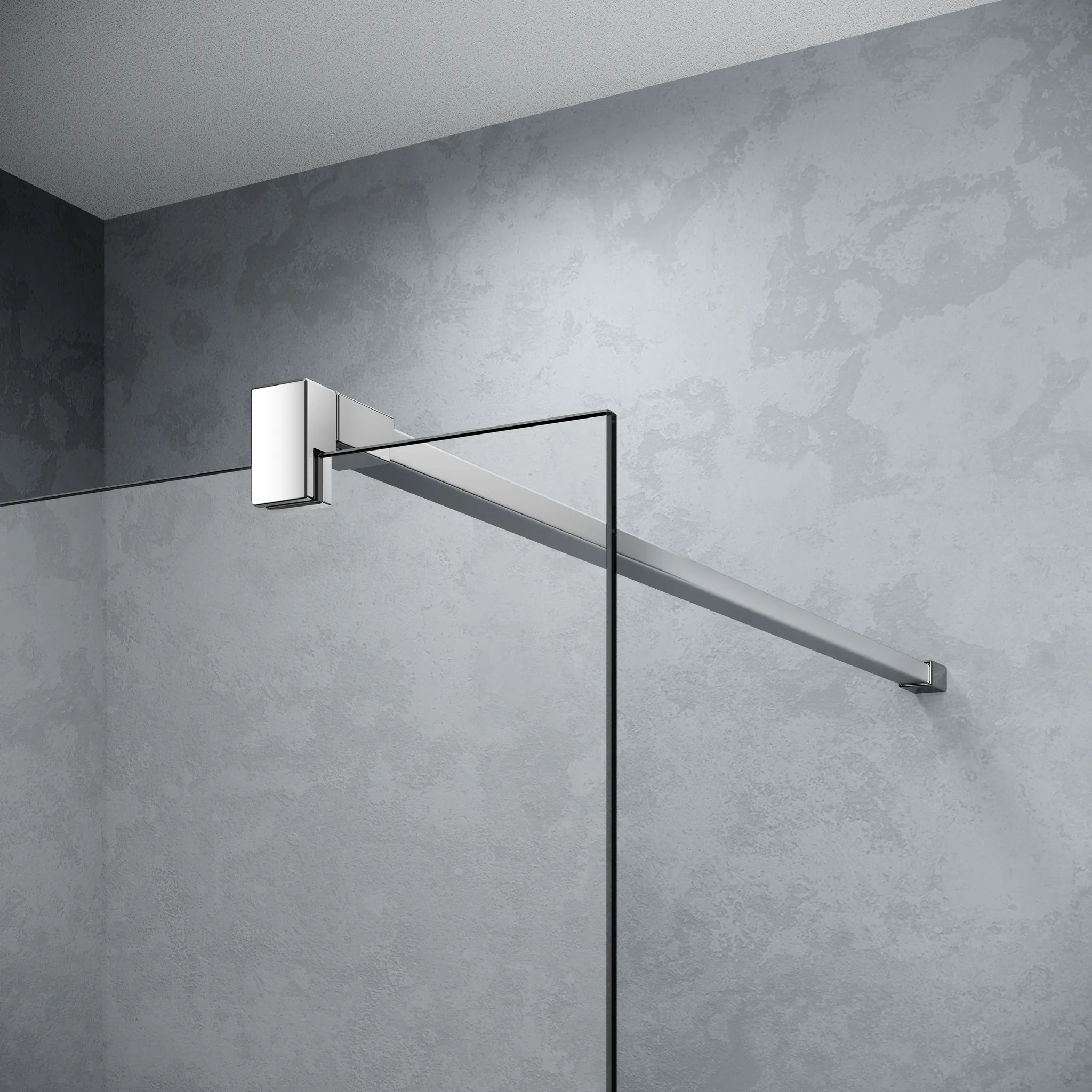 Kermi Duschdesign Walk-In-Duschkabine „WALK-IN XB“ Glas Klar, Profile Silber Mattglanz, BV: 780 - 800 mm WE: 785 - 805 mm H: 2000 mm