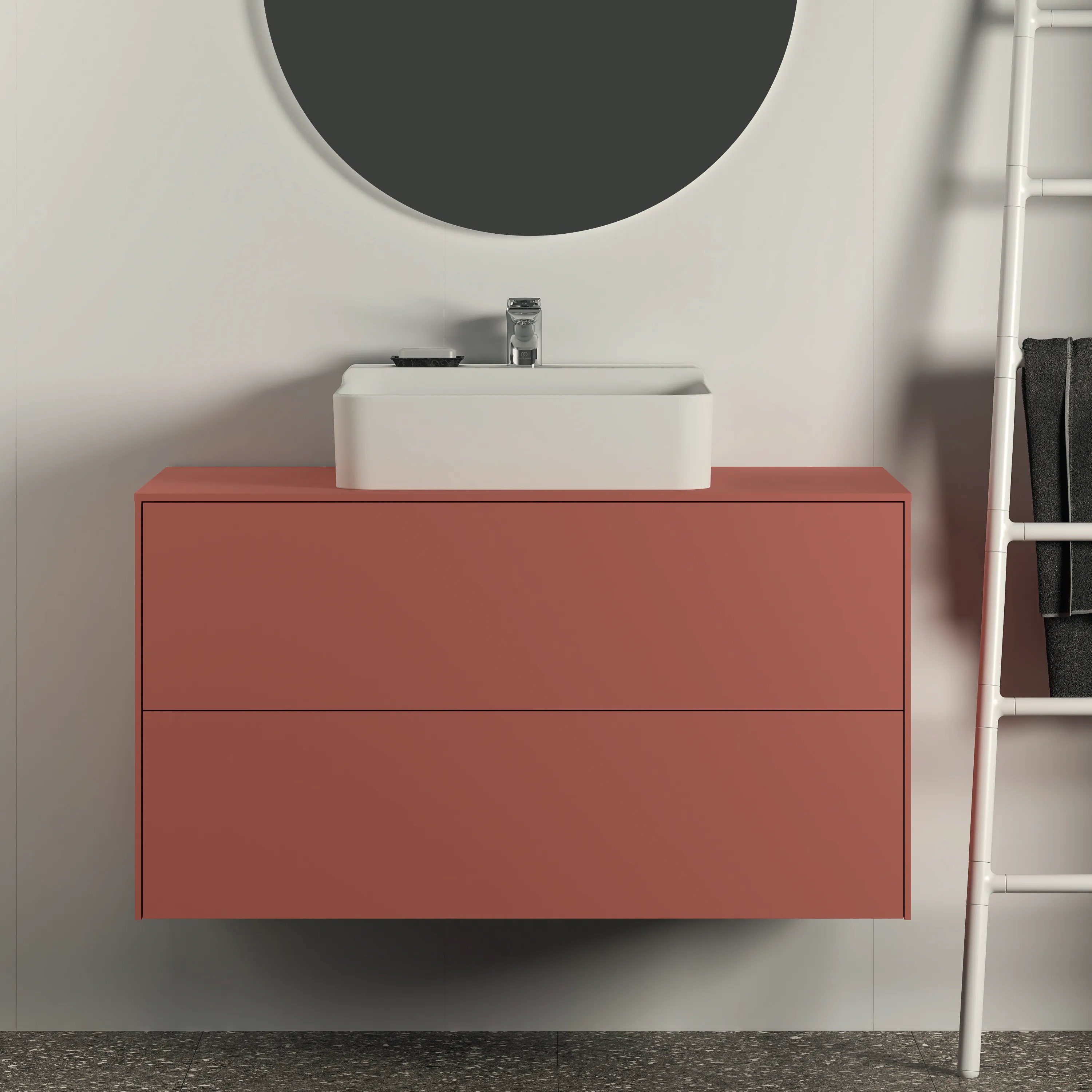 Ideal Standard Waschtischunterschrank „Conca“ 100,2 × 55 × 50,5 cm Sunset matt lackiert Ideal Standard Waschtischunterschrank „Conca“ 100,2 × 55 × 50,5 cm Sunset matt lackiert