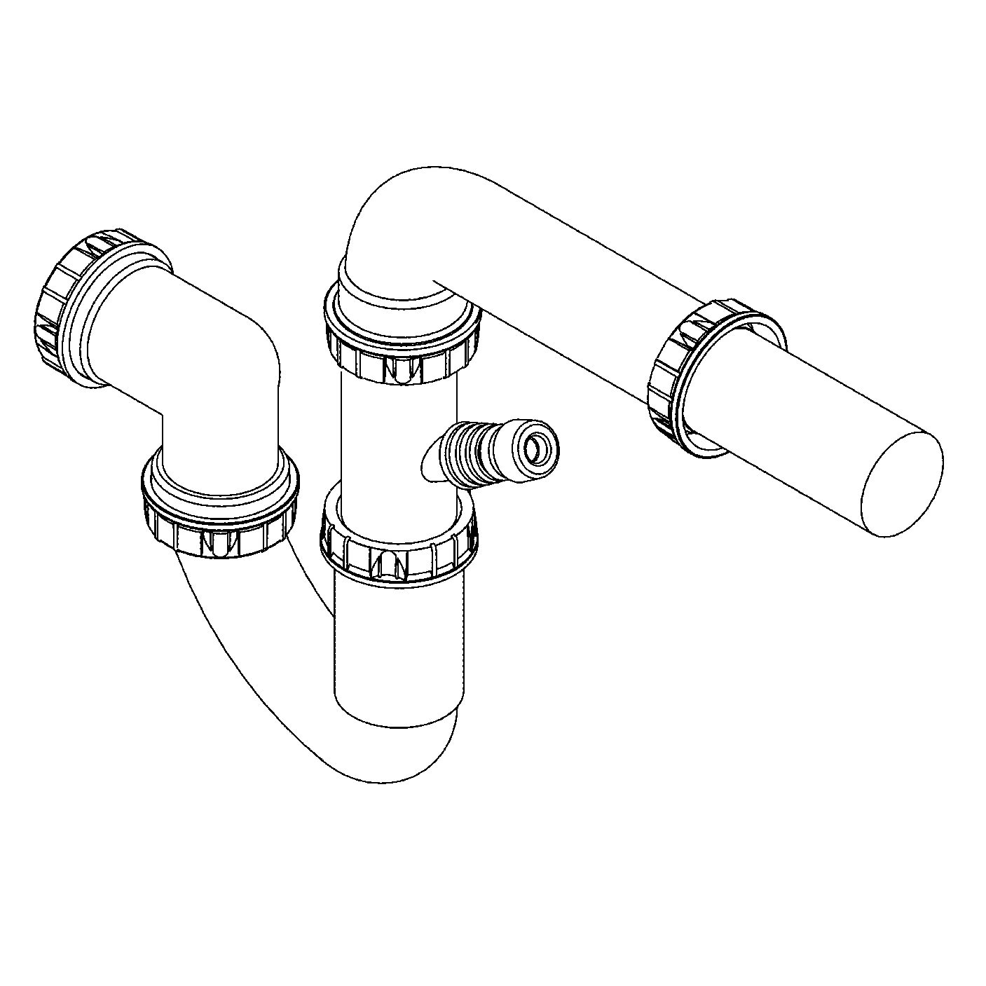 Siphon 42617, für Küchenspülen