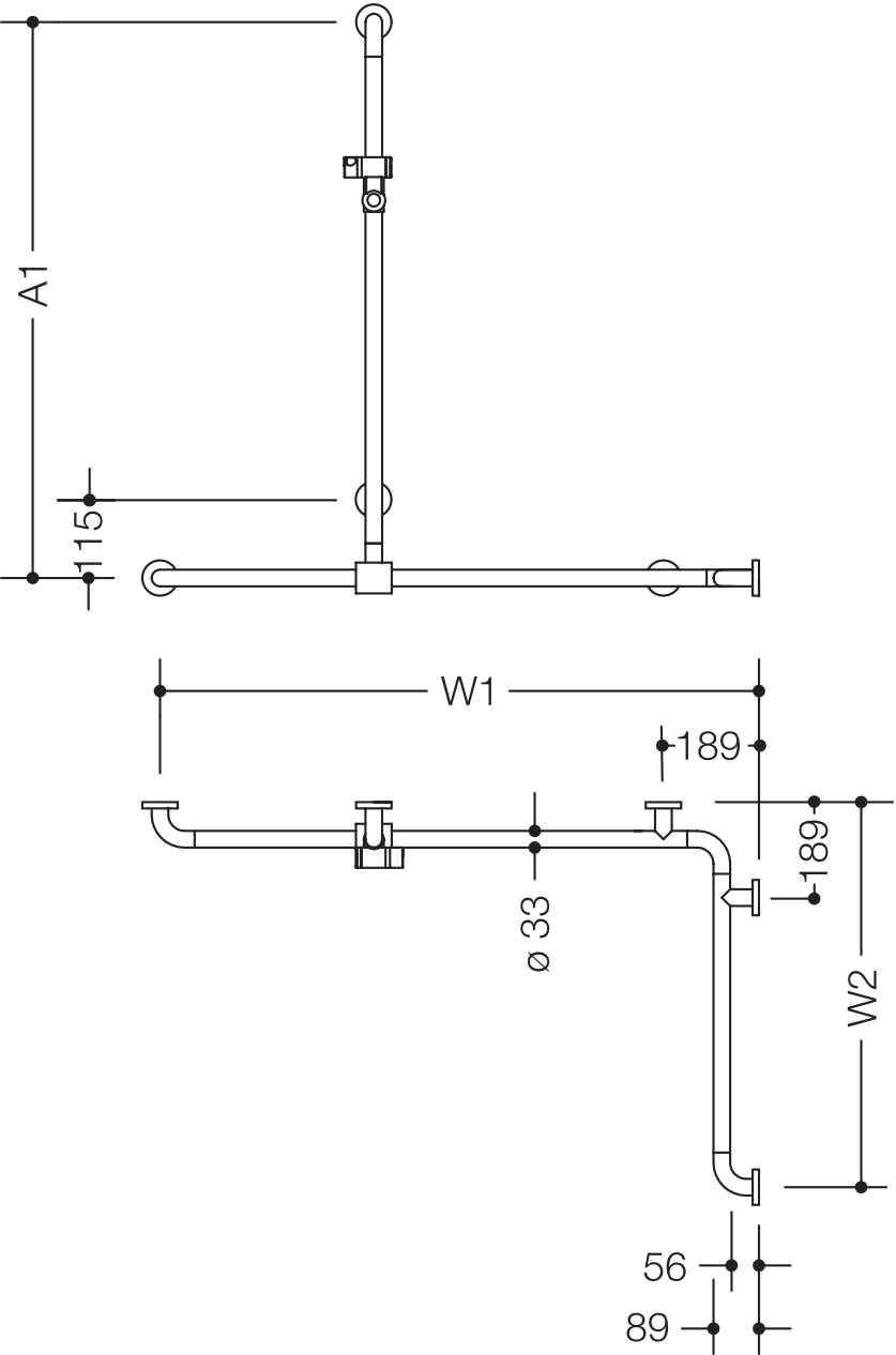 HEWI Haltegriff „Serie 801“